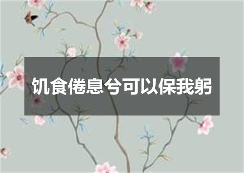 饥食倦息兮可以保我躬
