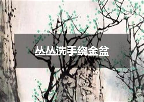 丛丛洗手绕金盆