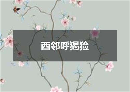 西邻呼猲猃