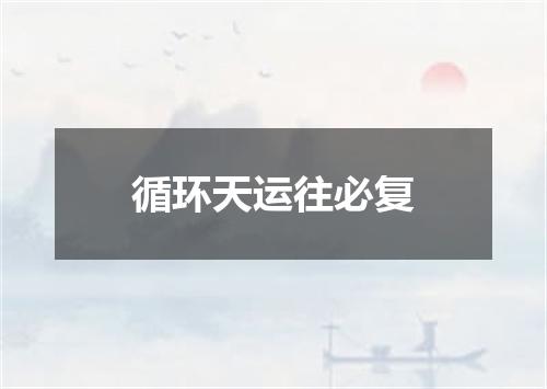 循环天运往必复