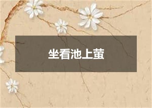 坐看池上萤