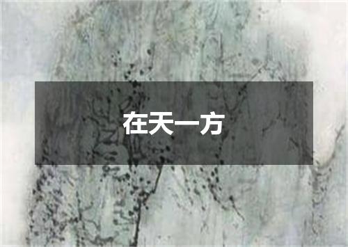 在天一方