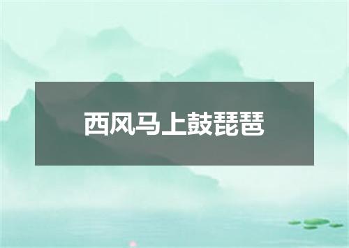 西风马上鼓琵琶