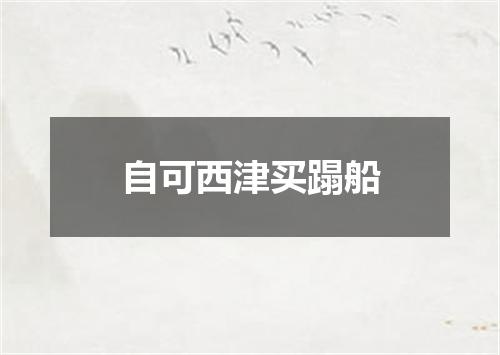 自可西津买蹋船