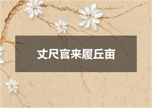 丈尺官来履丘亩