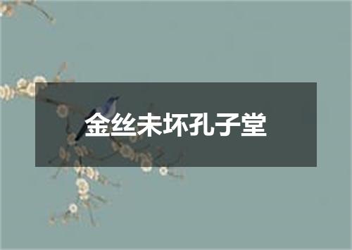 金丝未坏孔子堂