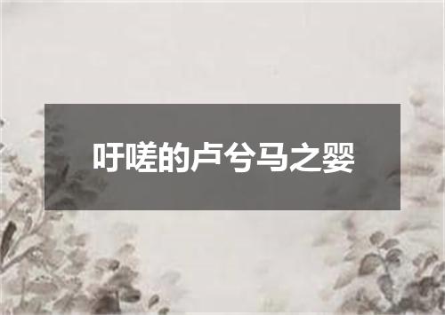 吁嗟的卢兮马之婴