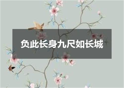 负此长身九尺如长城