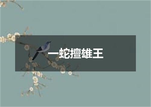 一蛇擅雄王