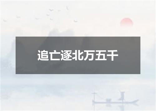 追亡逐北万五千