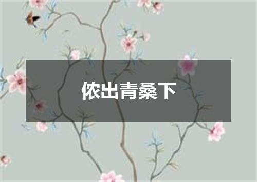 侬出青桑下