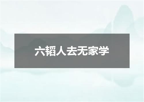 六韬人去无家学