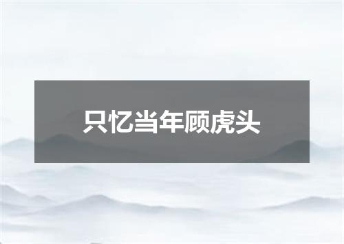 只忆当年顾虎头