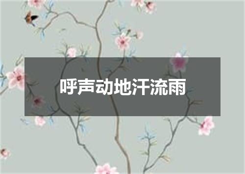 呼声动地汗流雨