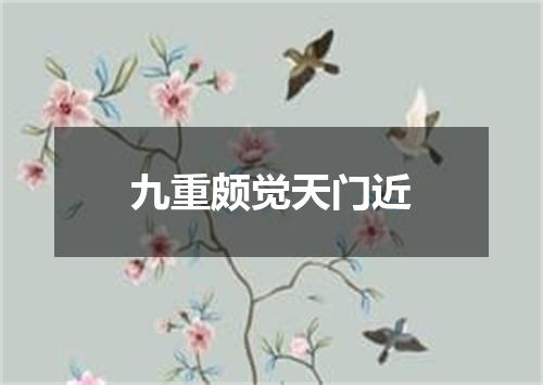 九重颇觉天门近