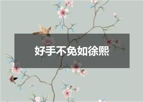 好手不免如徐熙