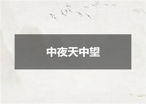 中夜天中望