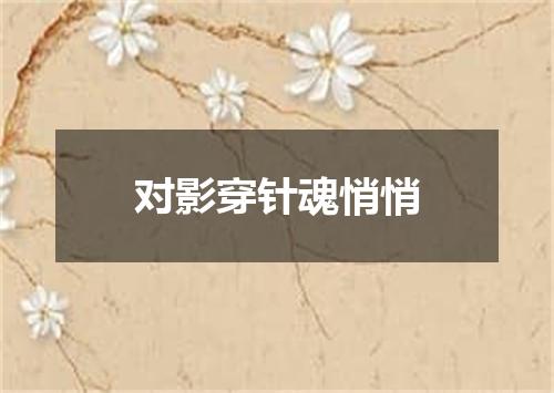对影穿针魂悄悄
