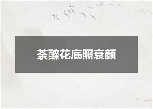 荼醾花底照衰颜