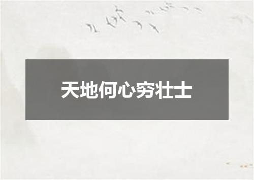 天地何心穷壮士