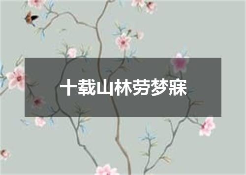十载山林劳梦寐