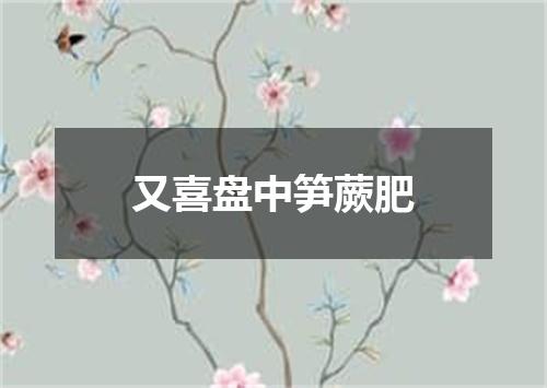 又喜盘中笋蕨肥