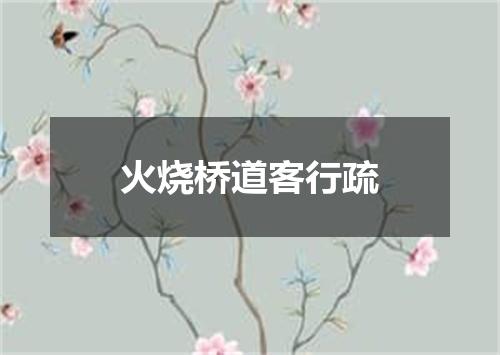 火烧桥道客行疏
