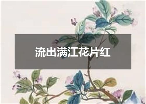 流出满江花片红