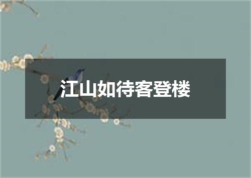 江山如待客登楼