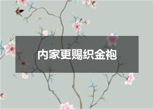 内家更赐织金袍