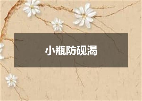 小瓶防砚渴