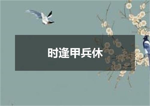 时逢甲兵休