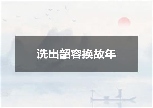 洗出韶容换故年