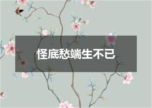 怪底愁端生不已