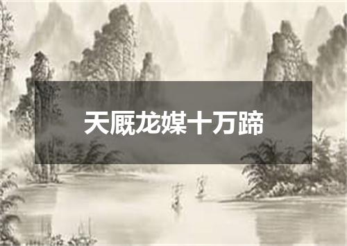天厩龙媒十万蹄