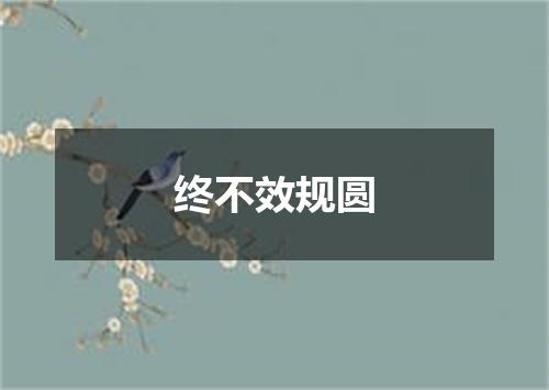 终不效规圆