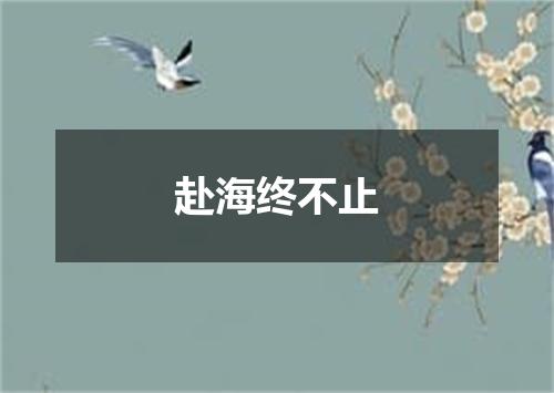 赴海终不止
