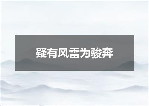 疑有风雷为骏奔