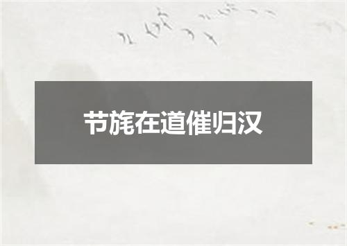 节旄在道催归汉