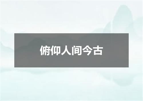 俯仰人间今古