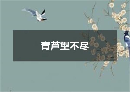 青芦望不尽