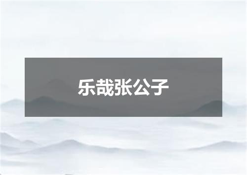 乐哉张公子