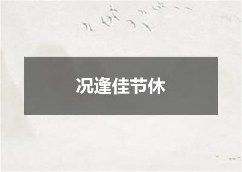 况逢佳节休