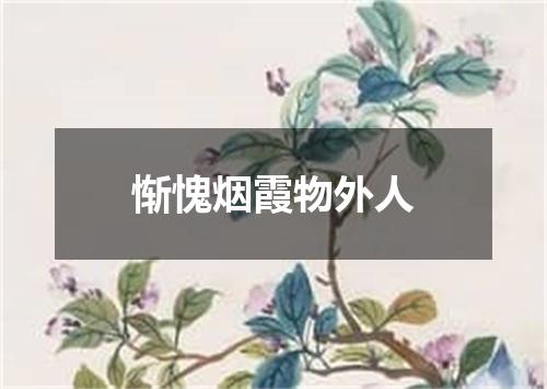 惭愧烟霞物外人