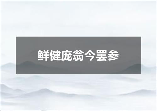 鲜健庞翁今罢参