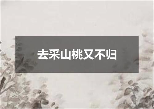 去采山桃又不归
