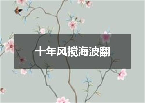 十年风搅海波翻