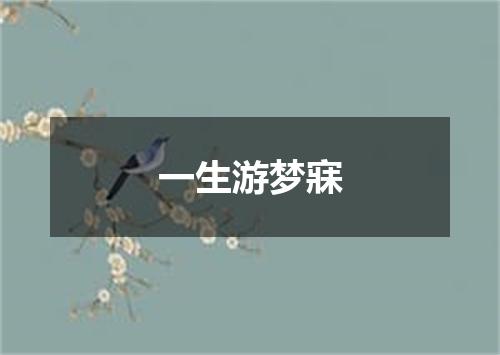 一生游梦寐