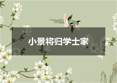 小景将归学士家