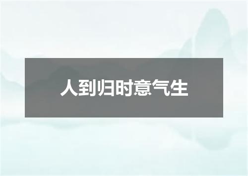 人到归时意气生